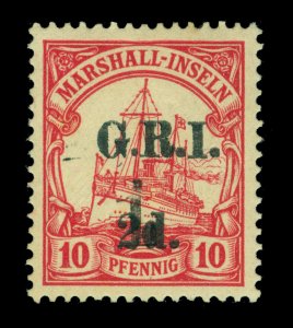 German Colonies  NEW BRITAIN G.R.I. Marshall Is 1d/2d/10pf redS c# 51 mint MH VF 