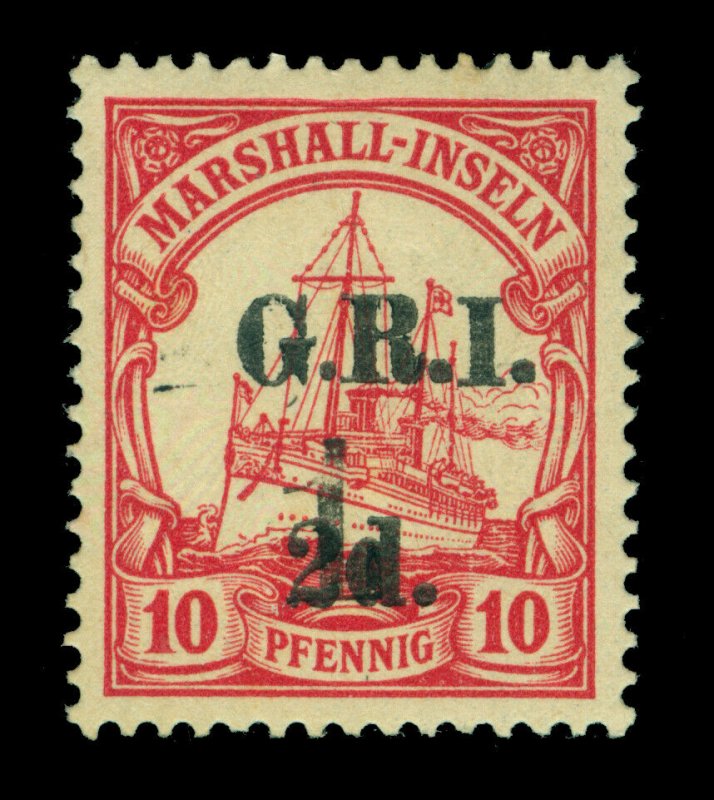 German Colonies  NEW BRITAIN G.R.I. Marshall Is 1d/2d/10pf redS c# 51 mint MH VF 