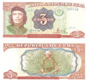 1995 Cuba 3 Pesos Che  GEM  Crispy Unc