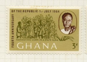 Ghana 1964 Early Issue Fine Mint Hinged 3d. NW-167954