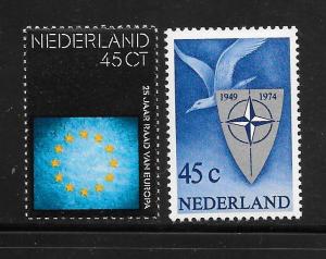 Netherlands #519-20 MNH Singles