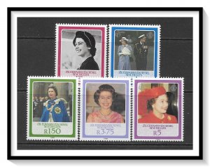 Zil Elwannyen Sesel #114-118 QE II 60th Birthday Set MNH