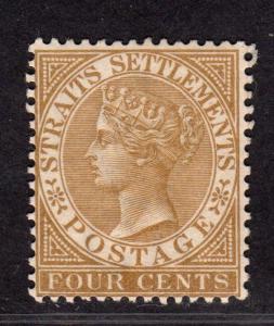 $Straits Settlements Sc#44 M/LH, Cv. $27.50