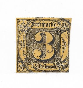 German State Thurn & Taxis #7 The 1852 3Kr Used  C.V. $30.00