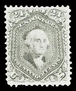 Scott 78 1862 24c Lilac Washington Issue Appears Unused VF No Gum Cat $950