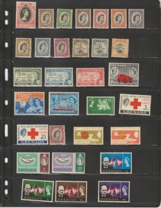 GRENADA 1953- 1970 collection of 142 stamps a Different Unused , MNH and Used