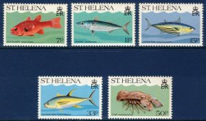 ST HELENA 1985 Marine Life; Scott 433-37, SG 459-63; MNH