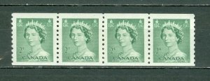 CANADA 1953 QE-KARSH #331 COIL  STRIP  MNH...$8.00