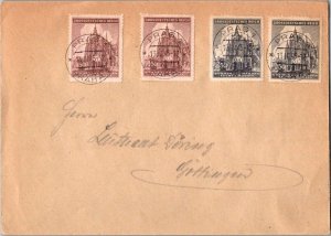 Czechoslovakia Bohemia and Moravia - 1.50k (2) and 2.50k (2) St. Vitus' ...