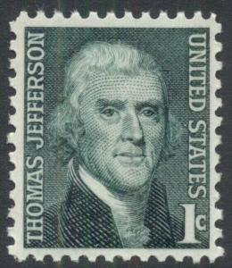 #1278 1¢ THOMAS JEFFERSON LOT OF 400 MINT STAMPS, SPICE UP YOUR MAILINGS!