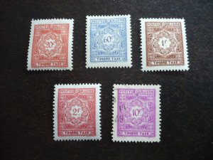 Stamps - Algeria - Scott#J35-J37,J39,J43-Mint Hinged & Used Part Set of 5 Stamps