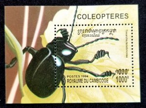 *FREE SHIP Cambodia Beetles 1994 Insect (ms) MNH