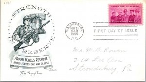 FDC 1955 SC #1067 Artmaster Cachet - Washington DC - Single - J4053