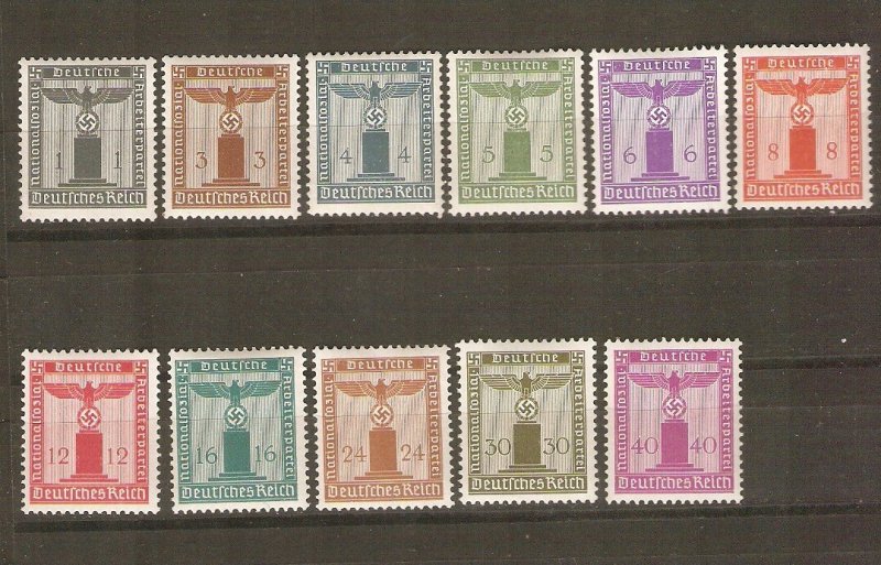 Germany 1942 NSDAP Franchise stamps cpl. MNH