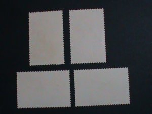 ​KOREA STAMP-1975-SC#1379-83 AERIAL SPORTS FOR NATIONAL DEFENCE CTO STAMPS VF