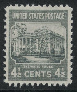 809 4-1/2c  White House,  Mint NH OG VF