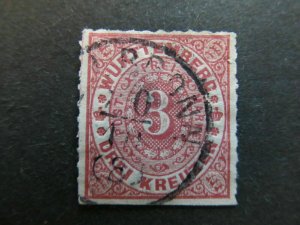 A4P16F232 German States North German Confederation 1868 3kr Fine Used-