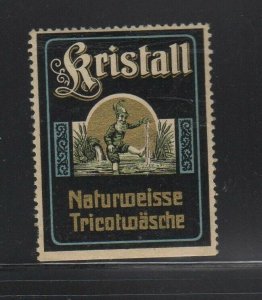 Germany - Kristall Brand Naturally White Tricot Fabric Advertising Stamp - MH OG
