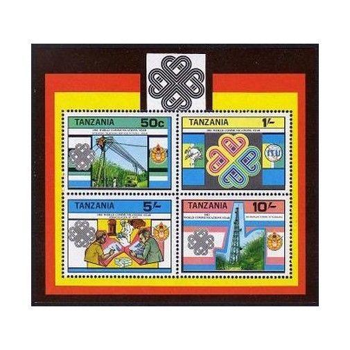 Tanzania 229-232,232a,MNH.Mi 229-232,Bl.34. World Communication Year.WCY-1983