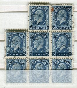 CANADA; 1932 early GV Portrait issue fine used 5c. BLOCK