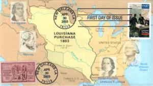 #3782 Louisiana Purchase Homespun FDC