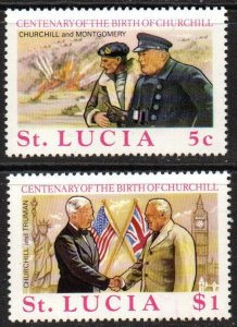 St. Lucia Sc #367-368 Mint Hinged