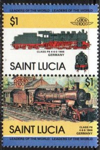 St. Lucia Sc #678 MNH pair