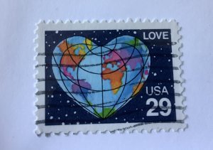 USA 1991 - Scott 2535A used - 29c, Love - Perf. 11