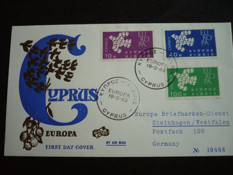 Europa 1962 - Cyprus - Set - First Day Cover