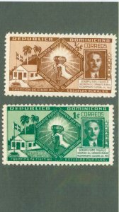 Dominican Republic 377-78 MH BIN $1.00