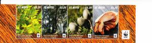 2016 St Kitts WWF West Indian Mahogany Fruit S4 (Scott 934) MNH