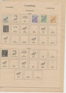 Luxembourg Stamps on 2 Pages Ref: R6865