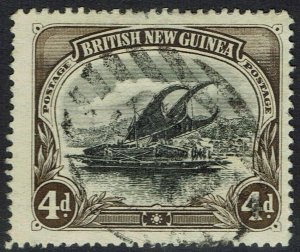 PAPUA 1901 LAKATOI BRITISH NEW GUINEA 4D HORIZONTAL WMK USED 