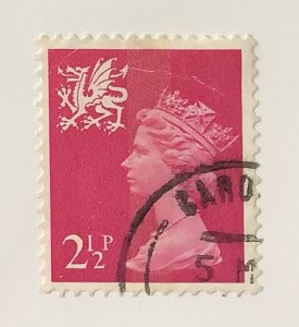 Great Britain, Wales & Monmouth 1971-93 Scott WMMH1 - 2.½p, Queen Elizabeth II