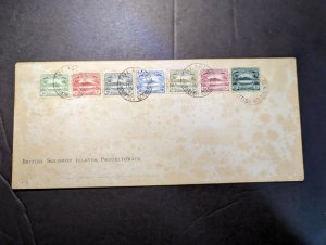 1908 British Solomon Islands Souvenir Stamp Set Cover Tulagi