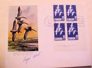 CANADA DESIGNER AUTOGRAPH DUCKS 1963