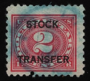 #RD25 2c Stock Transfer, Used [1] **ANY 5=FREE SHIPPING**
