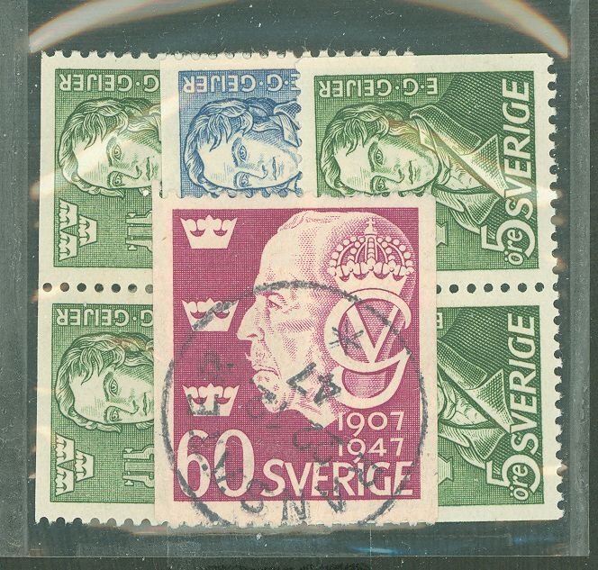 Sweden #383-385/388 Unused Single (Complete Set)