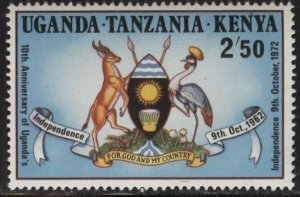 Kenya (KUT) 257 (mnh) 2.50sh game reserve, Uganda arms (1972)