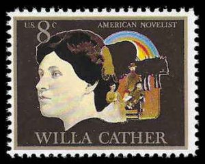 PCBstamps   US #1487 8c Arts - Willa Cather, MNH, (28)
