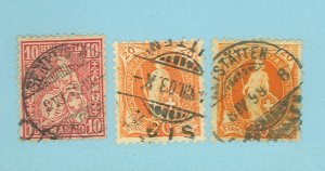 Switzerland #53/82a/82b  Multiple