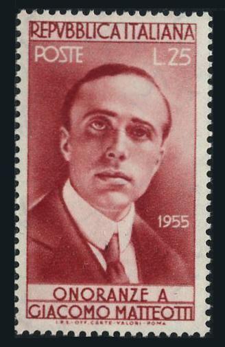 Italy 700,MNH.Michel 951. Giacomo Matteotti,Italian social leader,1955.