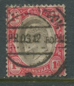 STAMP STATION PERTH Transvaal #253 Used KEVII 1902 Wmk 2 Crown and CA CV$0.25.