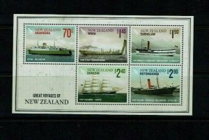 New Zealand: 2012, Great Voyages of New Zealand,  M/Sheet