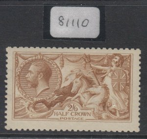 SG 406 2/6 cinnamon-brown. A fine fresh unmounted mint example of this scarce...