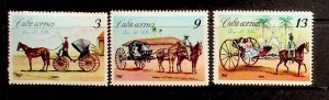 CENTRAL AMERICA Sc 1217-9 NH ISSUE OF 1967 - STAMP DAY - HORSES