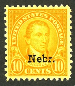 U.S. #679 MINT OG HR