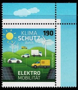 Germany 2016,Sc.#2937 MNH Climate protection due to electromobility