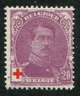 Belgium SC# B27 King Albert I, 20c, MNH 