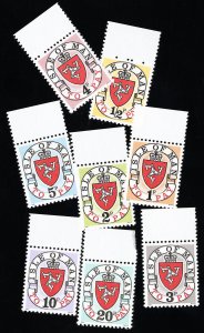 Isle of Man Stamps # J1-8 MNH XF Scott Value $35.00